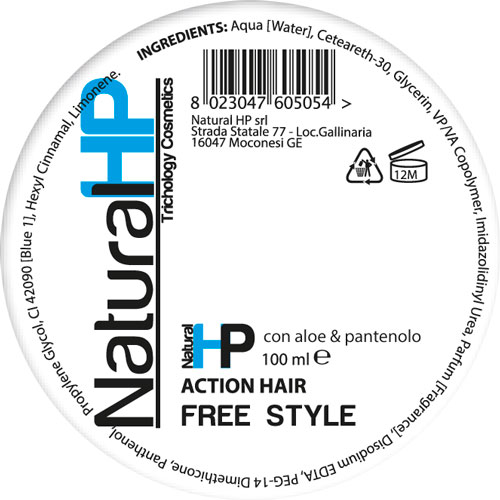 ACTION HAIR - pâte pour les cheveux - NATURAL HP